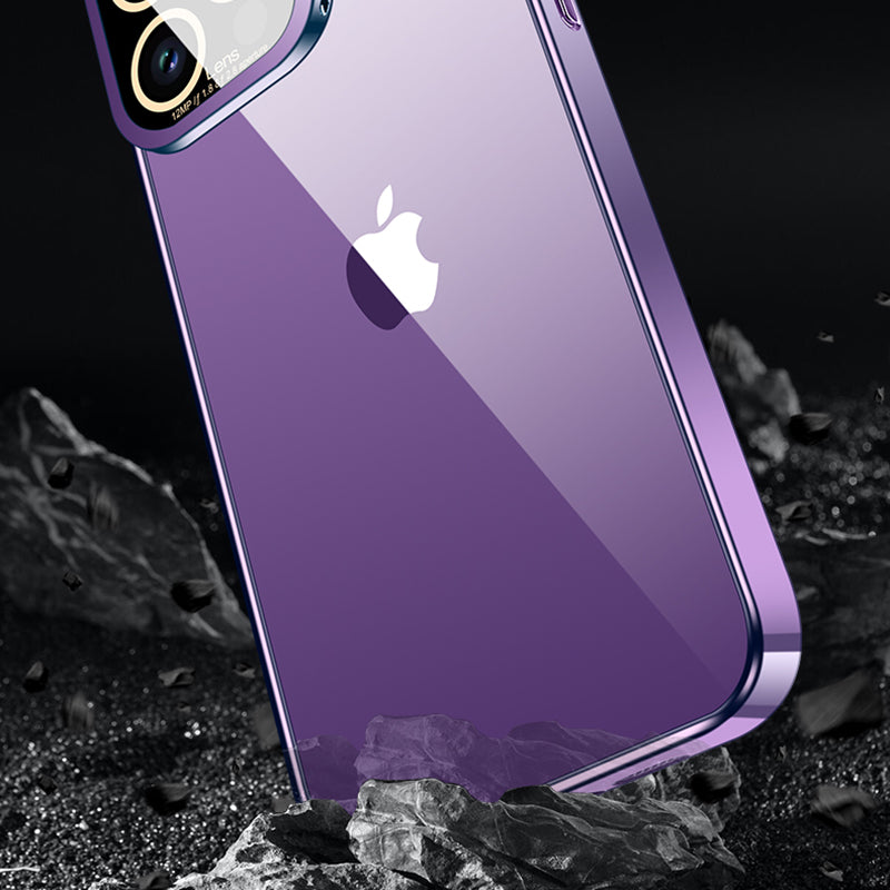 VOERO pro iPhone 13 Pro Max Glass Camera Film Stojánek na telefon Pouzdro na galvanické pokovování TPU VOERO pro iPhone 13 Pro Max Glass Camera Film Stojánek na telefon Pouzdro na galvanické pokovování TPU